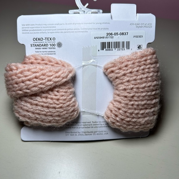 NWT Carter’s Pink Top Knot Baby Girl Headband - Picture 3 of 3